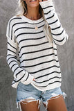 Hoombox  Loose grid Round Neck Sweater