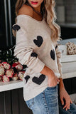 Hoombox  Loose V-Neck Love Knitted Sweater(5 colors)