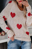 Hoombox  Loose V-Neck Love Knitted Sweater(5 colors)