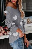 Hoombox  Loose V-Neck Love Knitted Sweater(5 colors)