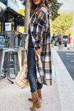 Hoombox  Lapel Plaid Coat Tops