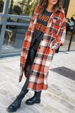 Hoombox  Lapel Plaid Coat Tops