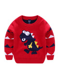 hoombox Cartoon Dinosaur Boys' T-Shirt Warm Sweater