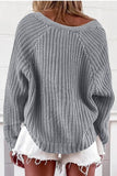 Hoombox  Striped V-neck Cardigan Knit Sweater（4 colors）