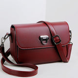 hoombox Fashion Leather Messenger Shoulder Small Square Bag