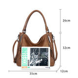 hoombox Pu Leather Fashionable Large-capacity Soft Diagonal Bag Daily Casual Women's Bags Handbag Shoulder Bag