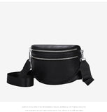 hoombox Fashion Lady Leather Diagonal Saddle Bag