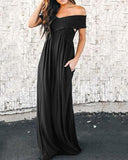 hoombox Sexy Off The Shoulder Evening Maxi Dresses