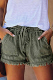 Hoombox  Adjustable Tassel Pockets Design Denim Shorts(3 Colors)