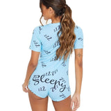 hoombox Women Sexy Sleepwear Cute Cartoon Print Short Set Pajamas Spicy Pepper Sweet Short Sleeve T Shirts Shorts Summer Pijama